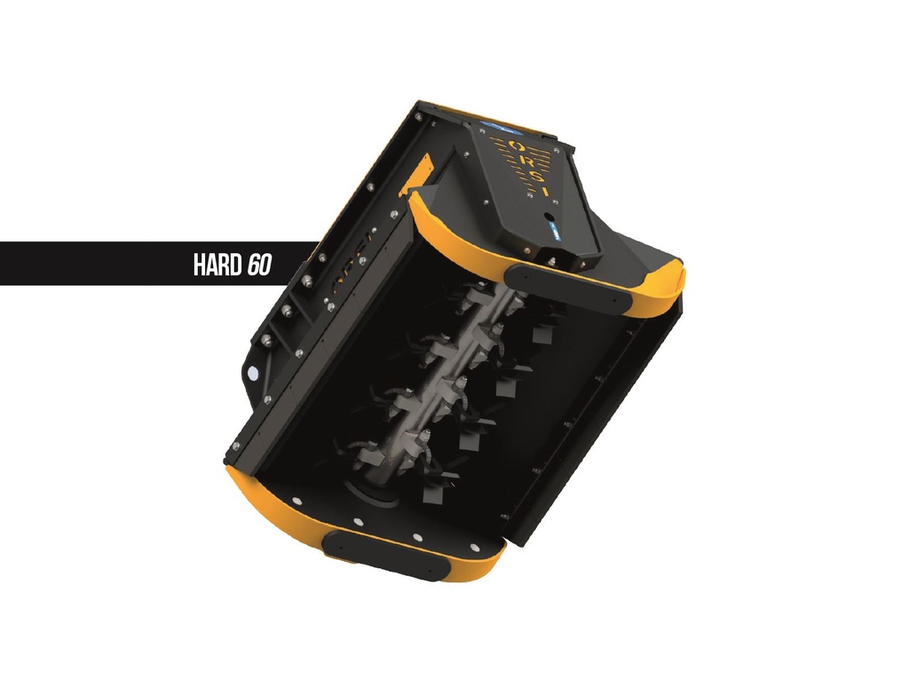 Testata trinciante idraulica per escavatore Orsi Hard 60