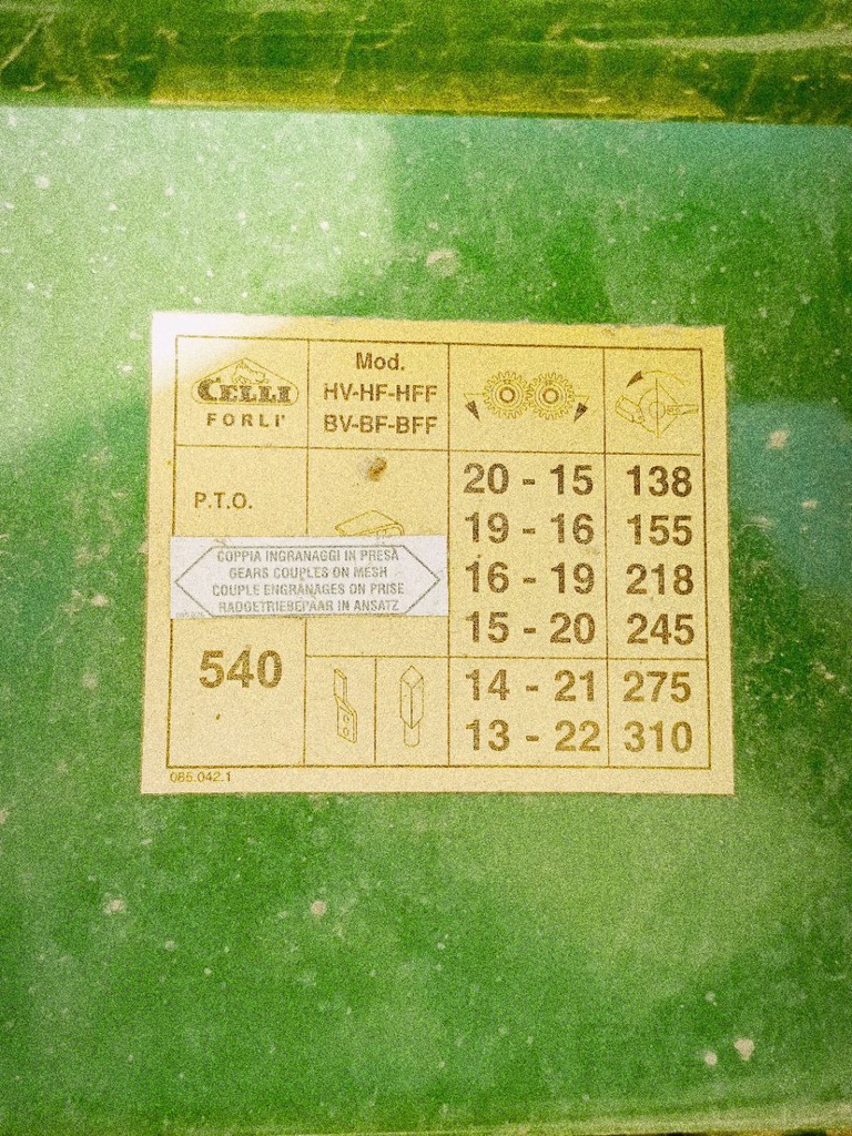 Fresatrice Celli BV 205 - Usata pari al nuovo
