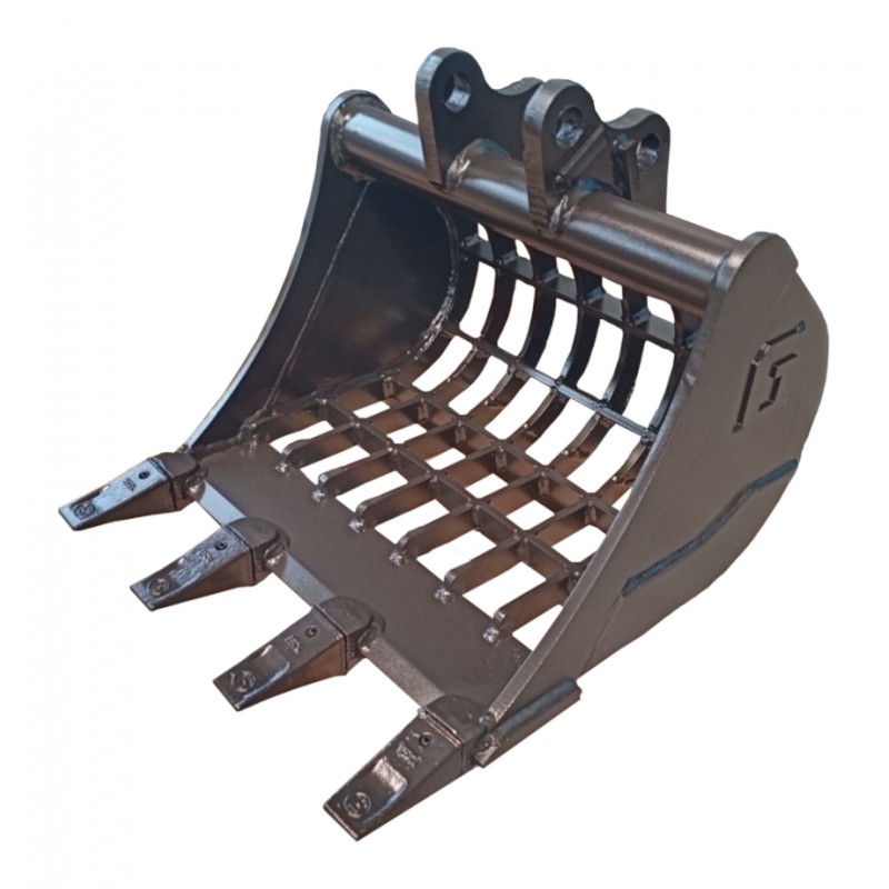 Benna grigliata escavatore 80 cm